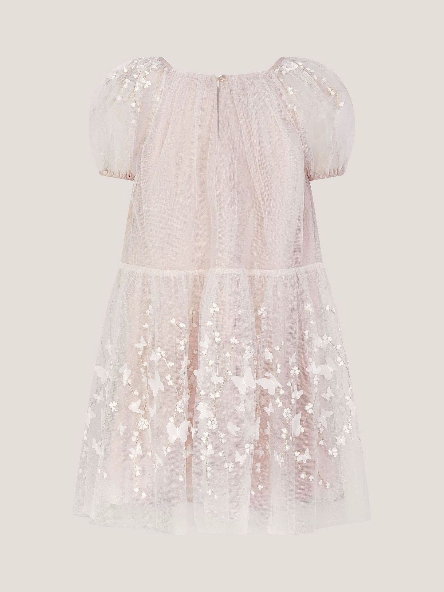 Monsoon Cream Astrid Appliqué Butterfly Swing Dress image 3