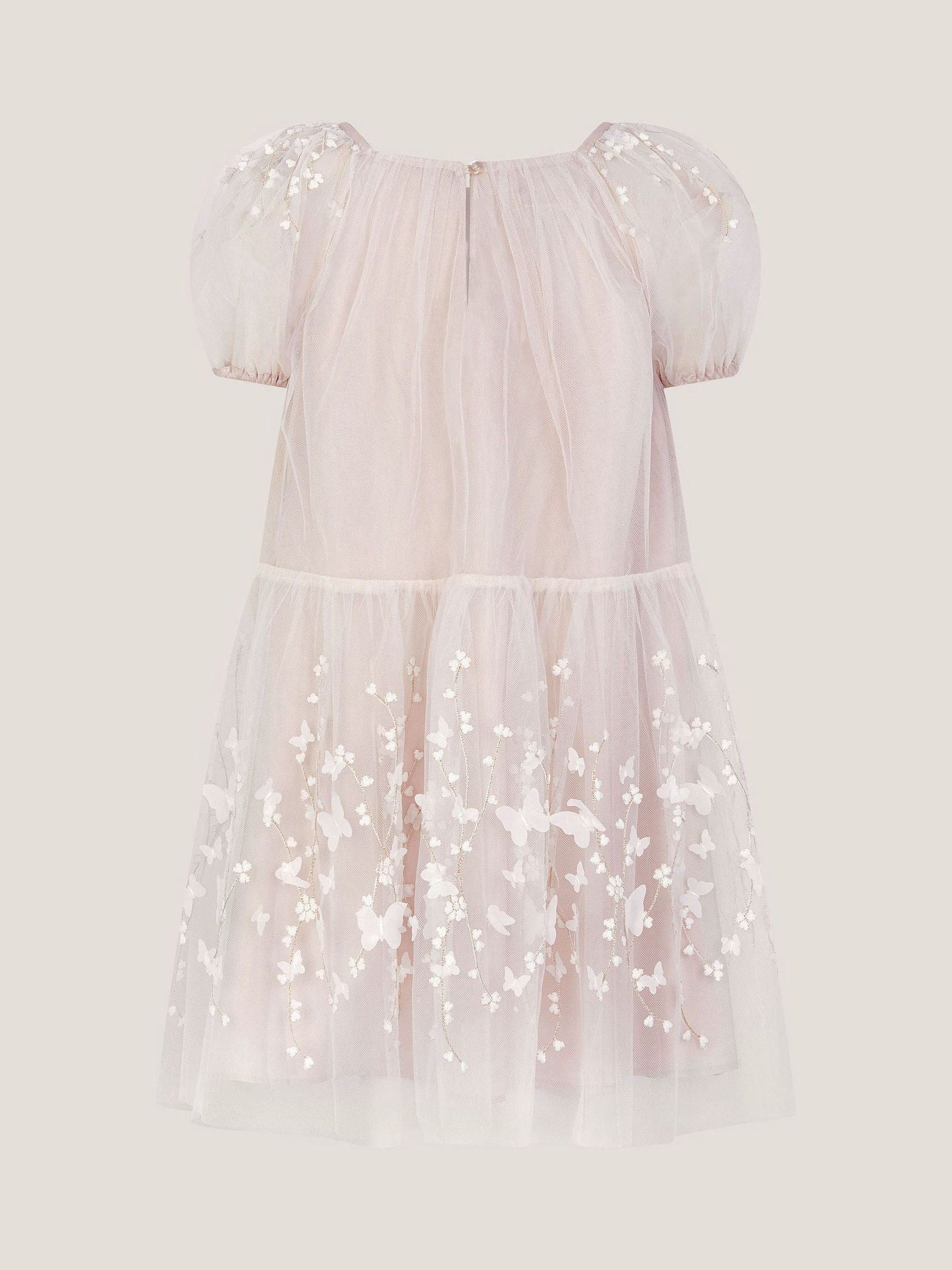 Monsoon Cream Astrid Appliqué Butterfly Swing Dress image 3