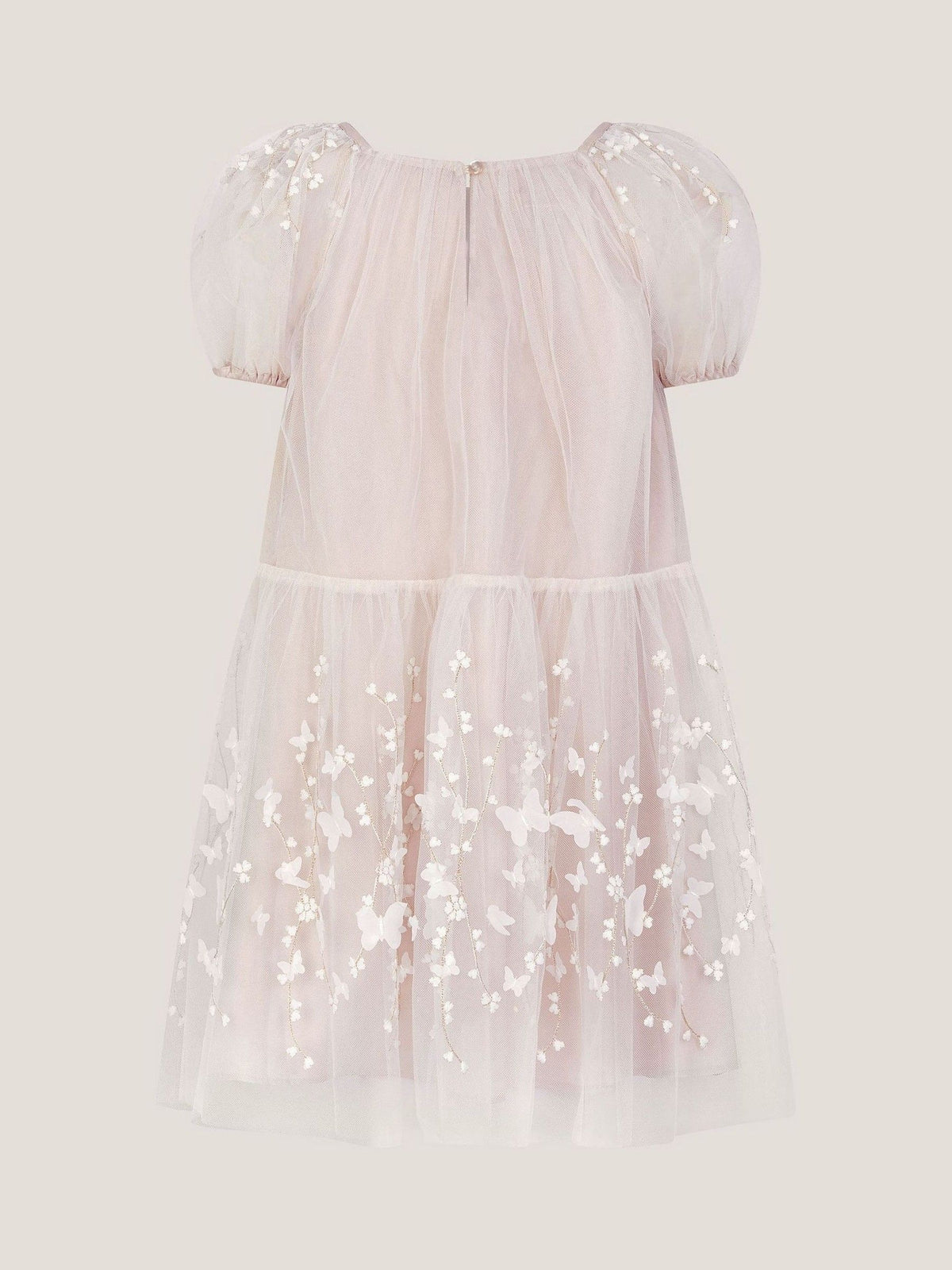 Monsoon Cream Astrid Appliqué Butterfly Swing Dress image 3