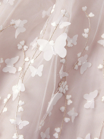 Monsoon Cream Astrid Appliqué Butterfly Swing Dress image 4