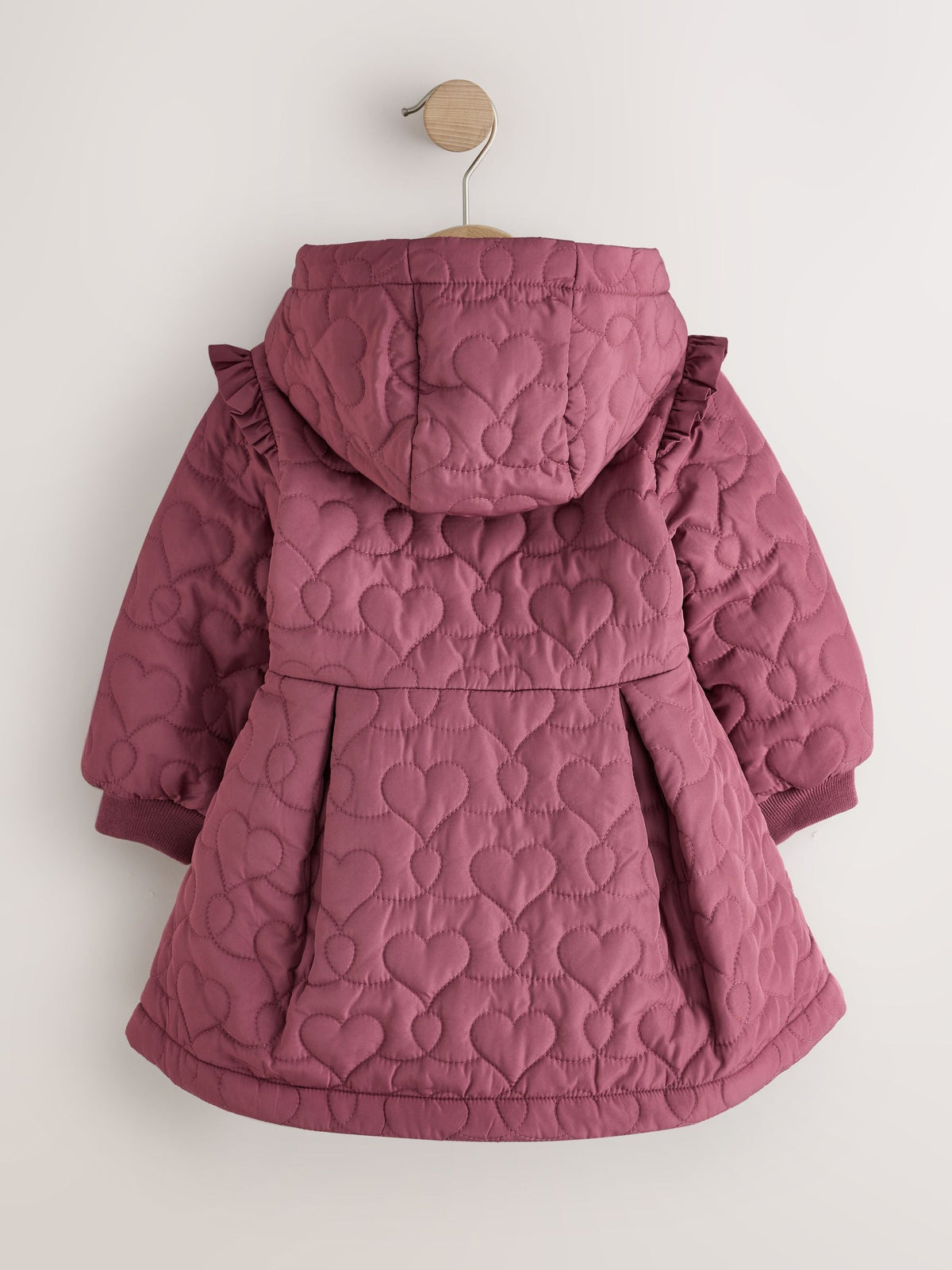 Dsiney Kidz - Dark Pink Shower Resistant Skirted Quilted Coat (3mths-7yrs) image 8