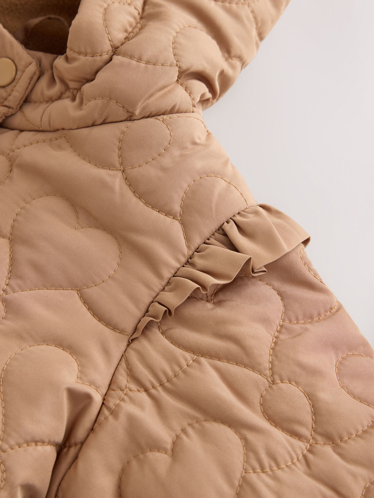 Dsiney Kidz - Caramel Brown Shower Resistant Skirted Quilted Coat (3mths-7yrs) image 10