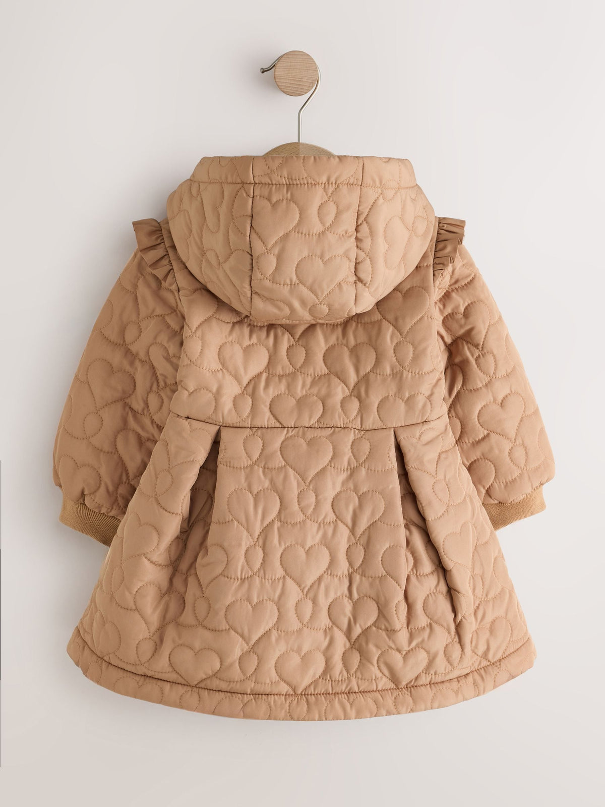 Dsiney Kidz - Caramel Brown Shower Resistant Skirted Quilted Coat (3mths-7yrs) image 7