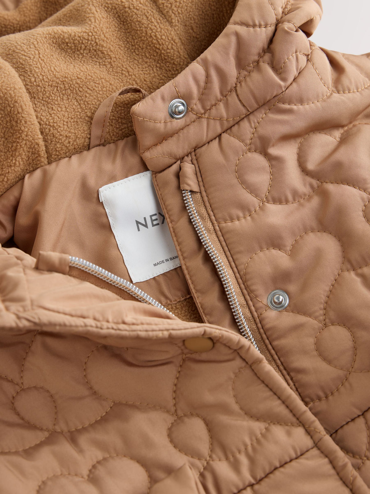 Dsiney Kidz - Caramel Brown Shower Resistant Skirted Quilted Coat (3mths-7yrs) image 8