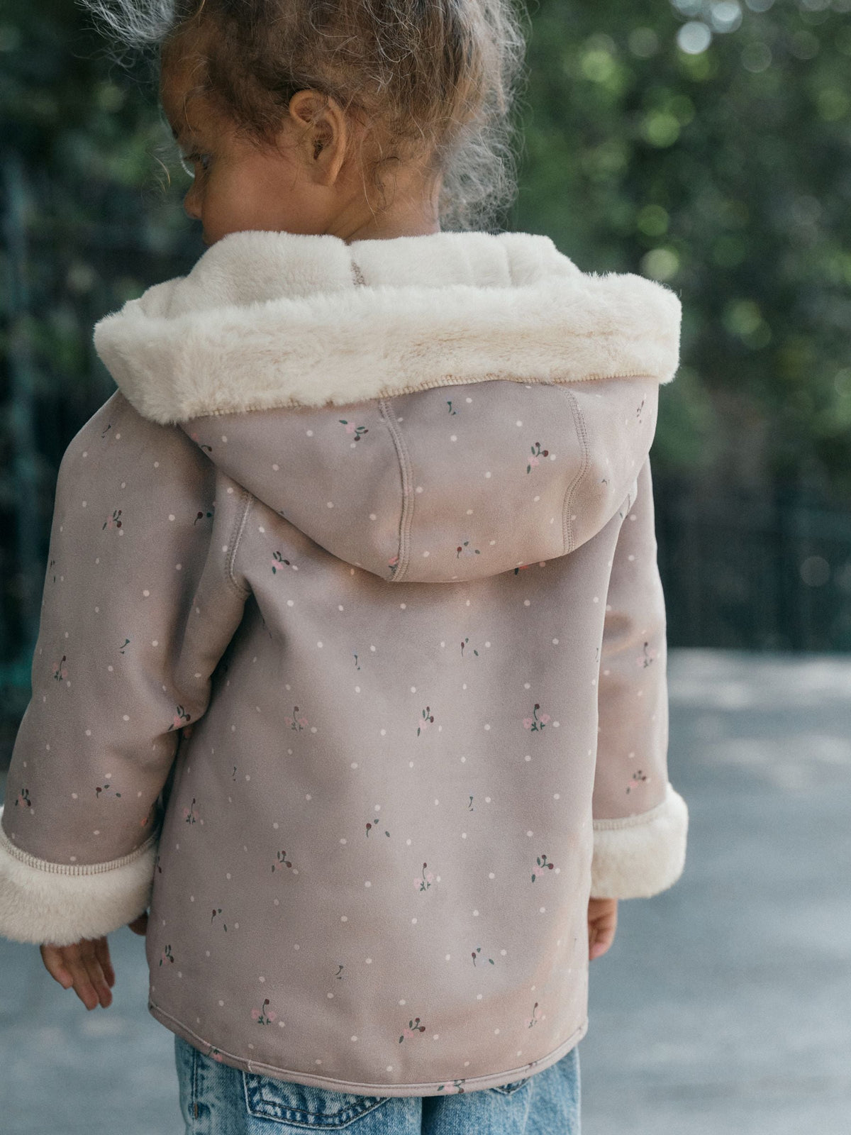 Dsiney Kidz - Neutral Faux Shearling Coat (12mths-7yrs) image 4