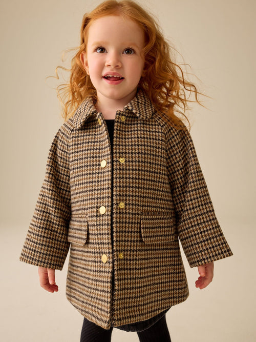 Brown Heritage Check Coat (3mths-7yrs) - image 1