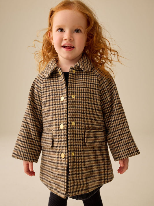 Brown Heritage Check Coat (3mths-7yrs) - image 1