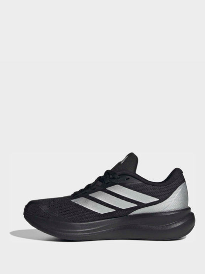 adidas Black/Silver Runfalcon 6 Junior Trainers image 3