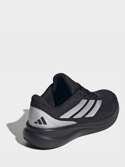 adidas Black/Silver Runfalcon 6 Junior Trainers image 4