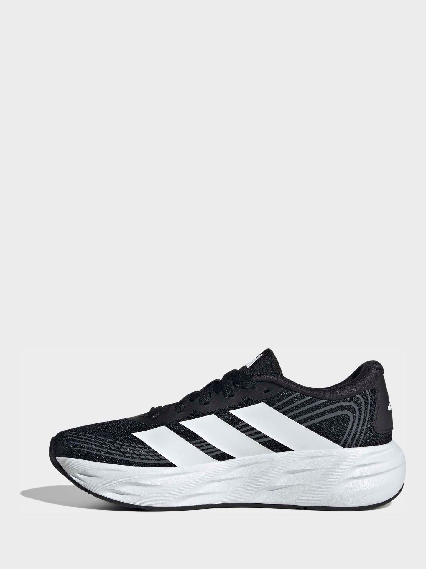 adidas Black/White Galaxy 8 Junior Trainers image 4