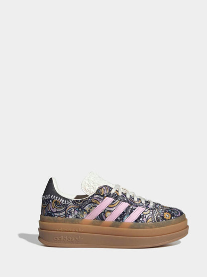 adidas Originals Black Liberty London Gazelle Bold Trainers image 2