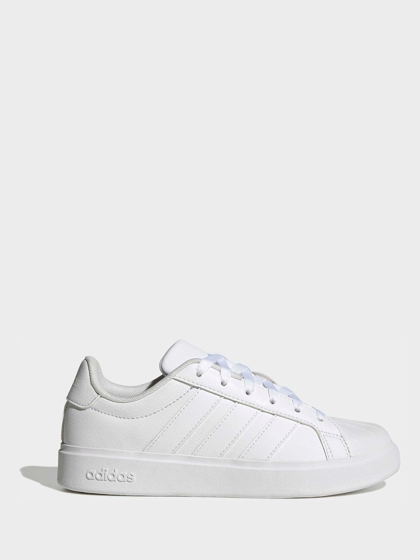 adidas White Streettalk Junior Trainers image 1