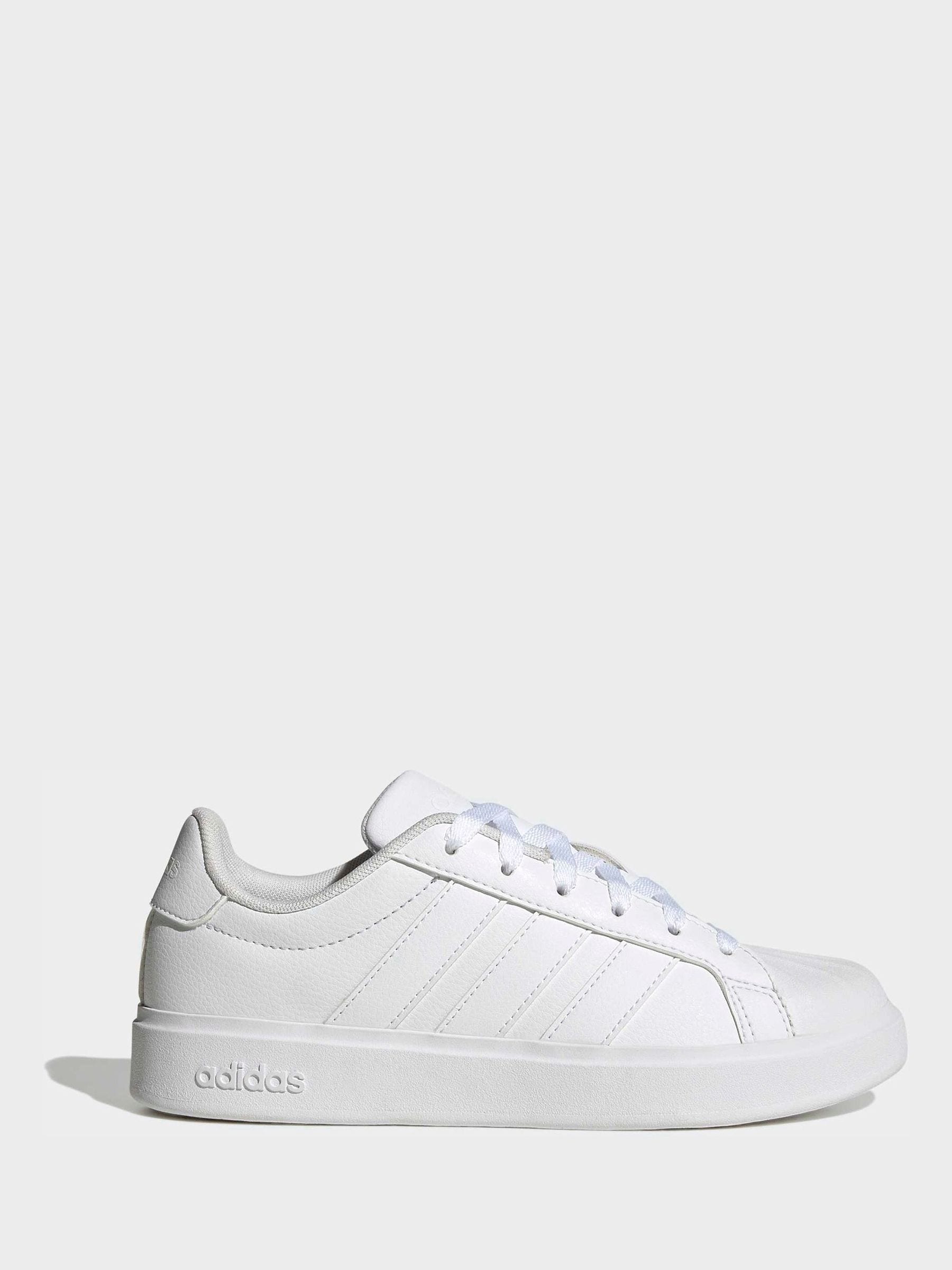 adidas White Streettalk Junior Trainers image 1