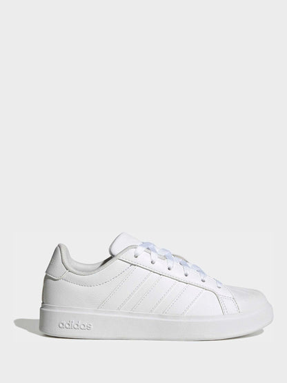 adidas White Streettalk Junior Trainers image 1