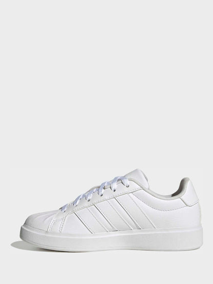 adidas White Streettalk Junior Trainers image 2