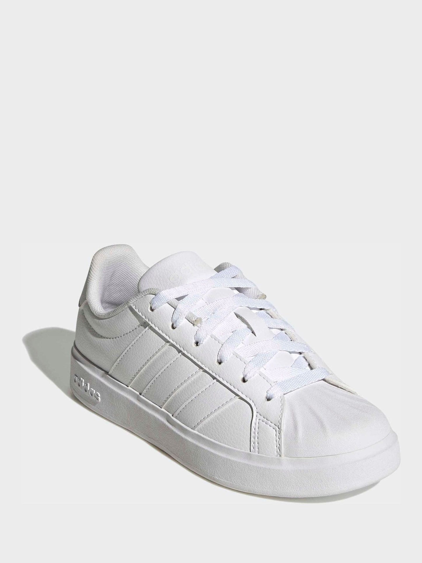 adidas White Streettalk Junior Trainers image 3