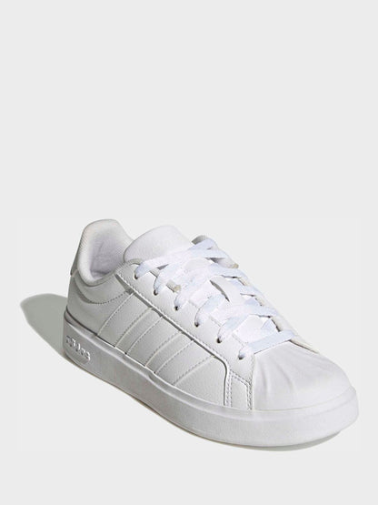 adidas White Streettalk Junior Trainers image 3