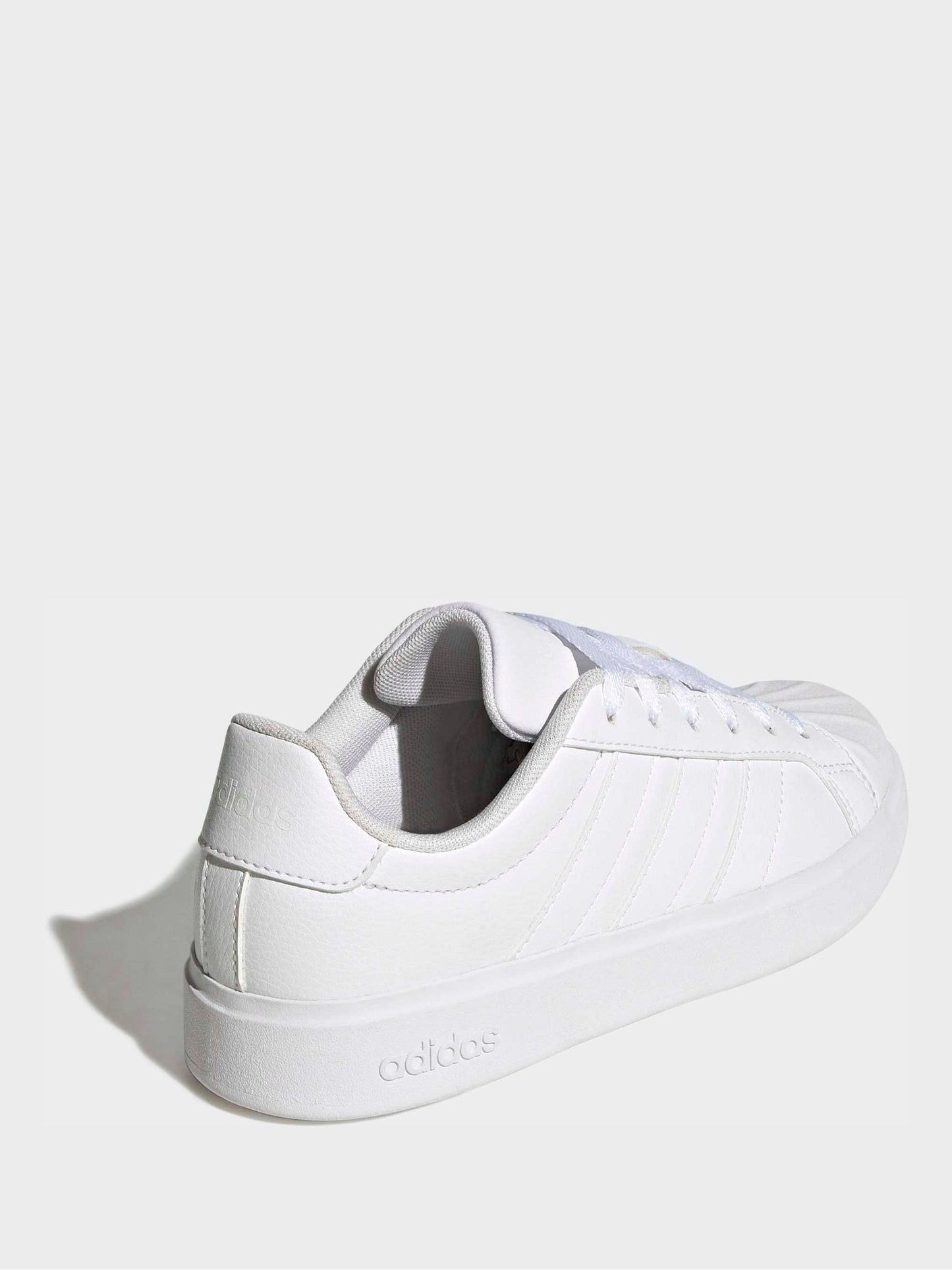 adidas White Streettalk Junior Trainers image 4