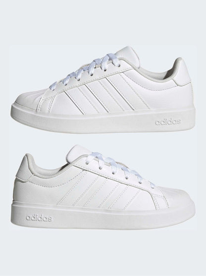 adidas White Streettalk Junior Trainers image 5
