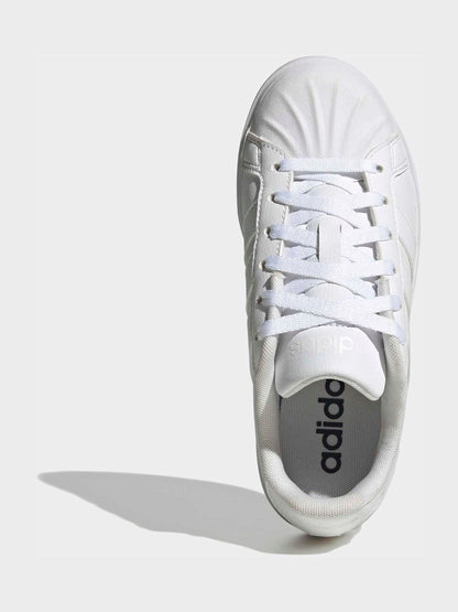 adidas White Streettalk Junior Trainers image 7