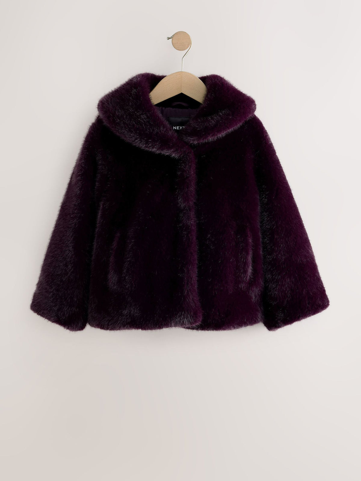 Dark Purple Faux Fur Coat (3-16yrs) - image 5