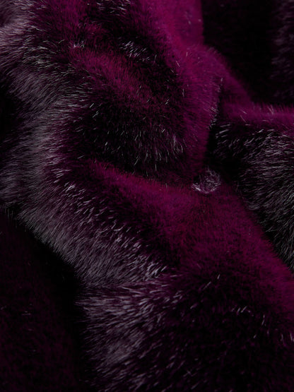 Dark Purple Faux Fur Coat (3-16yrs) - image 8