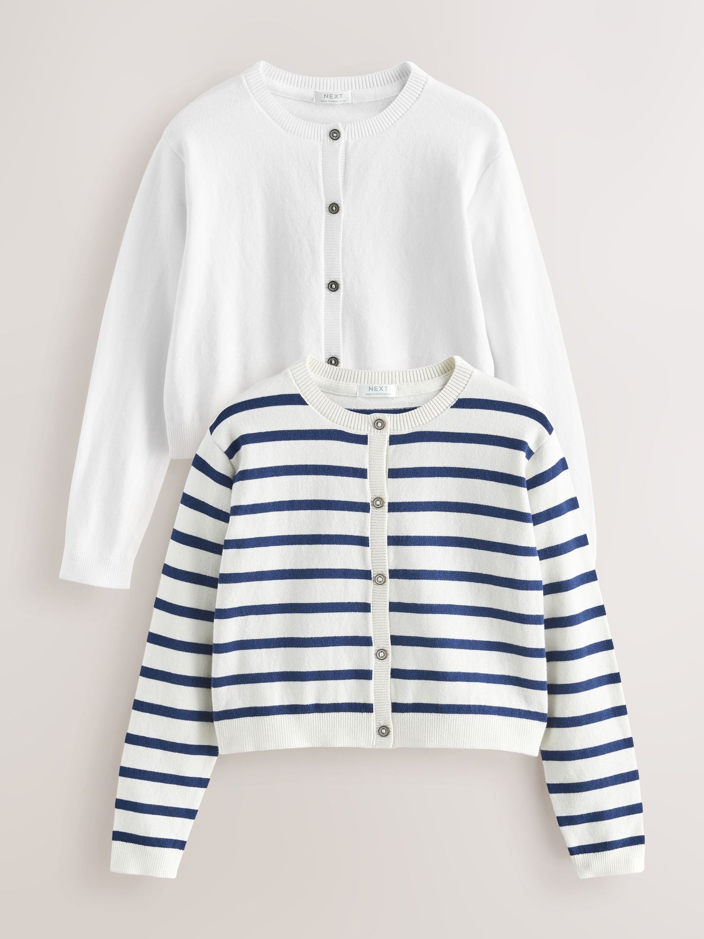 Dsiney Kidz - Stripe/Plain Cardigans 2 Pack (3-16yrs) image 1