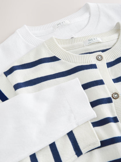Dsiney Kidz - Stripe/Plain Cardigans 2 Pack (3-16yrs) image 6