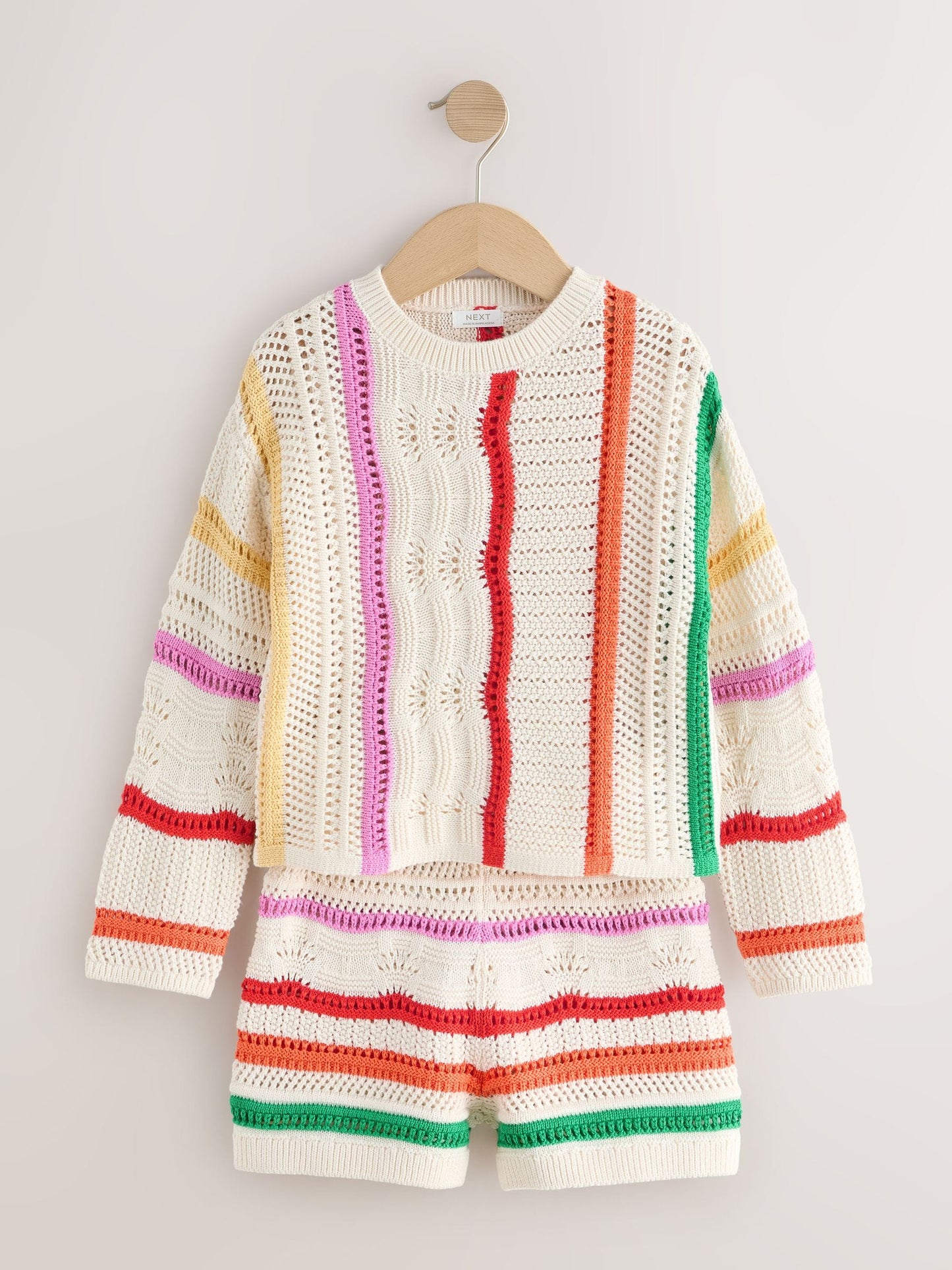 Dsiney Kidz - Rainbow Knitted Top & Shorts Set (3-16yrs) image 11
