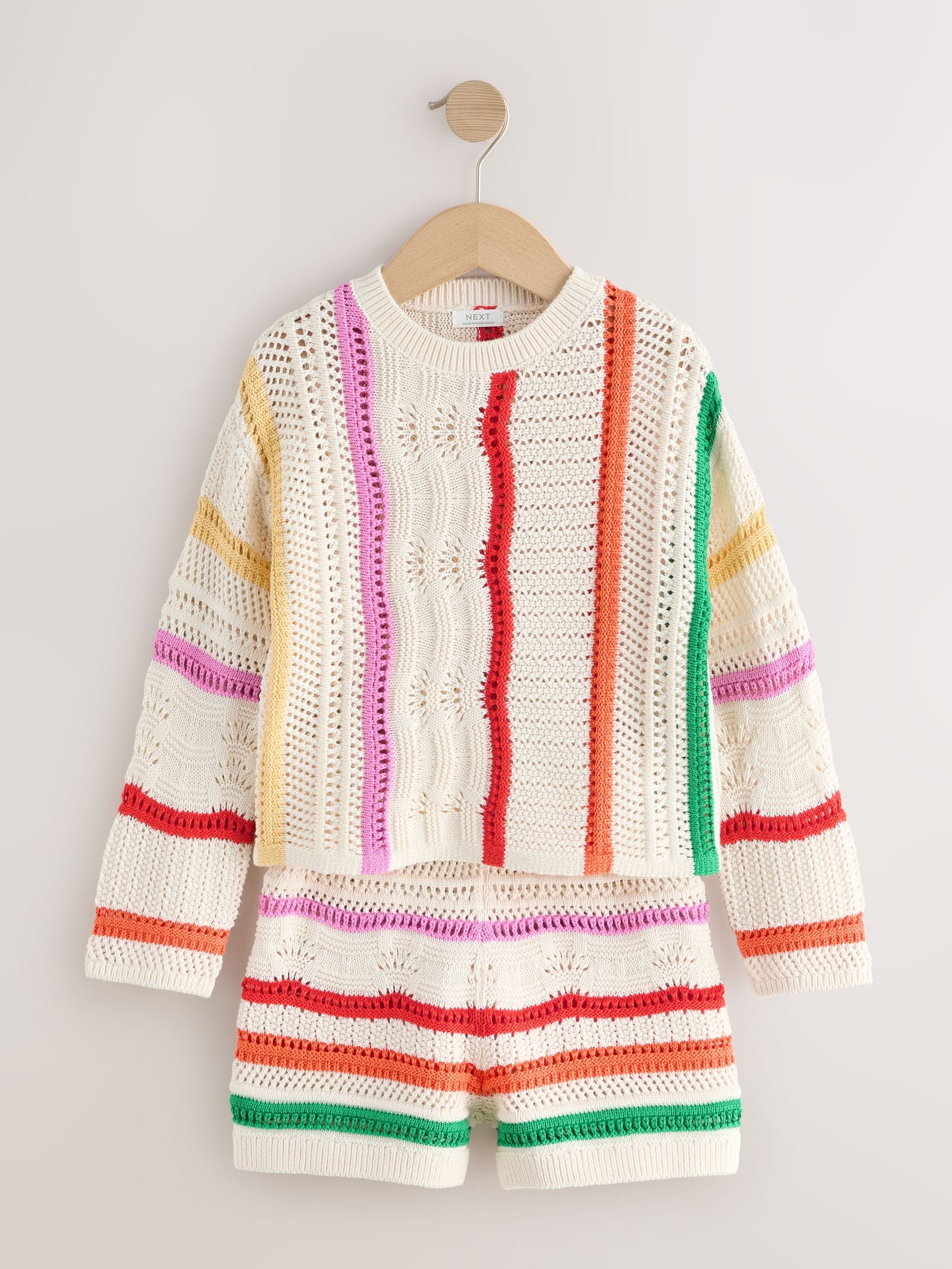 Dsiney Kidz - Rainbow Knitted Top & Shorts Set (3-16yrs) image 11