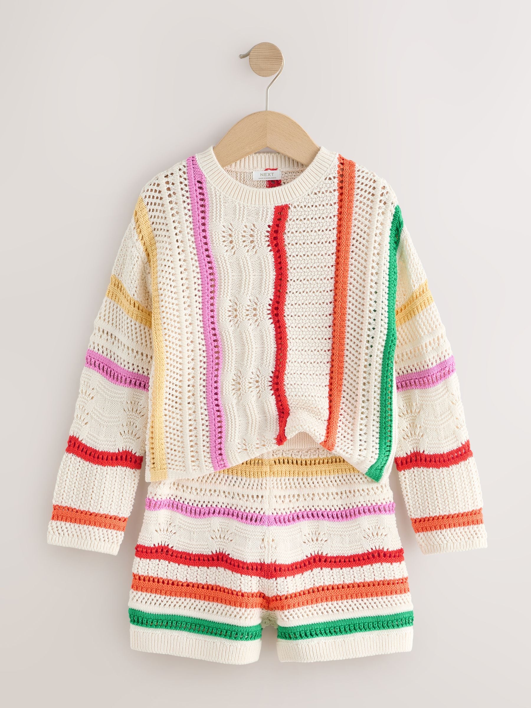 Dsiney Kidz - Rainbow Knitted Top & Shorts Set (3-16yrs) image 12