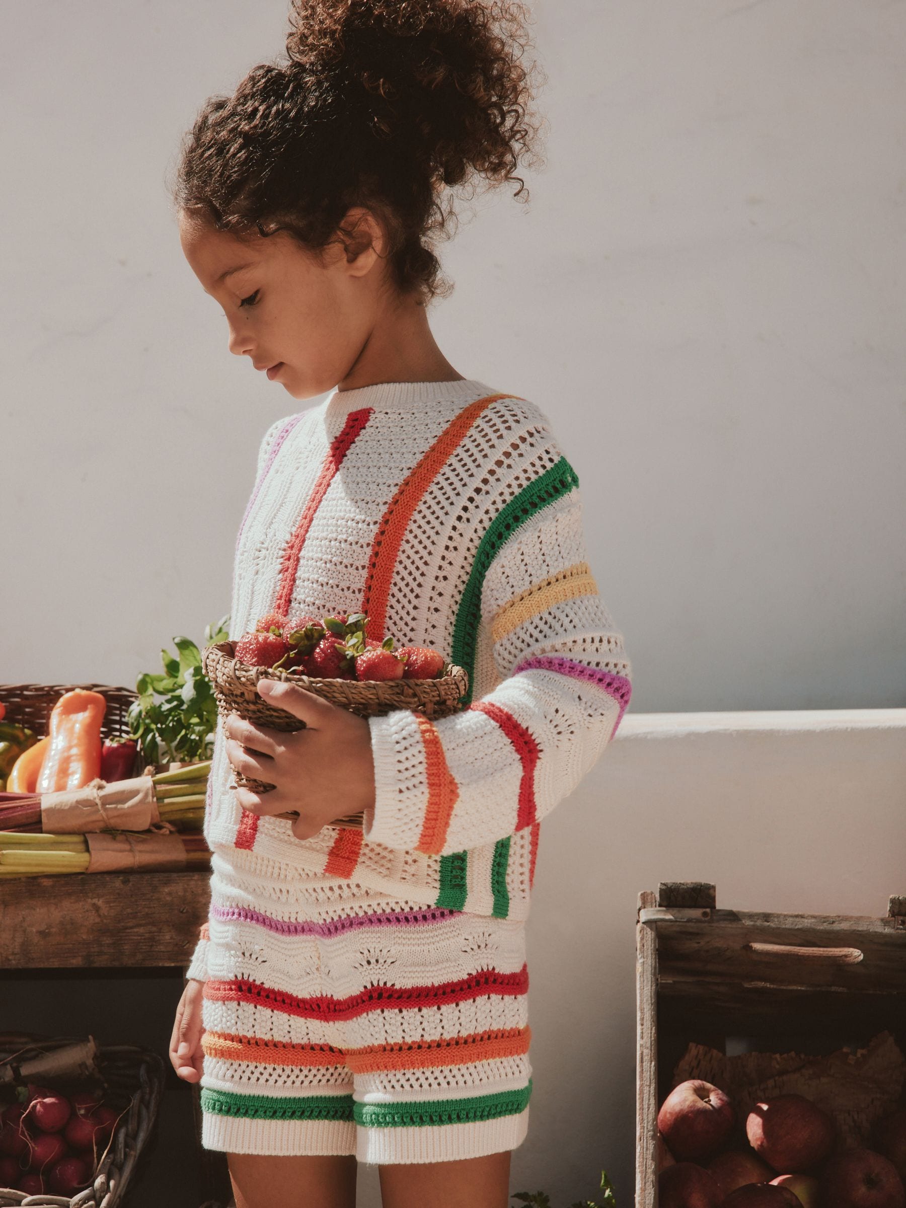 Dsiney Kidz - Rainbow Knitted Top & Shorts Set (3-16yrs) image 3