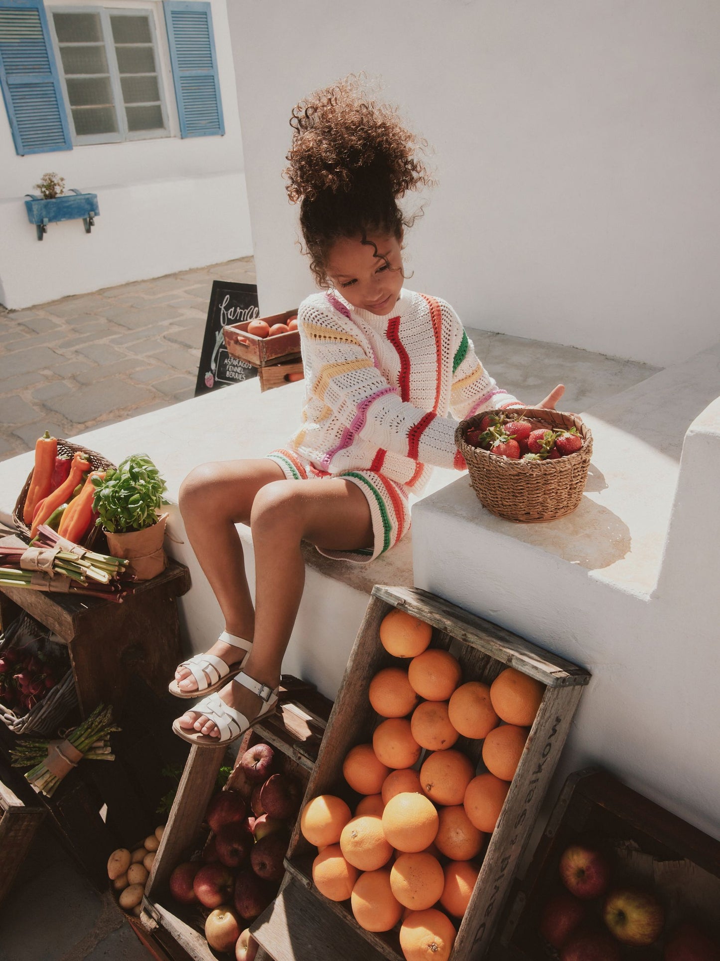 Dsiney Kidz - Rainbow Knitted Top & Shorts Set (3-16yrs) image 4