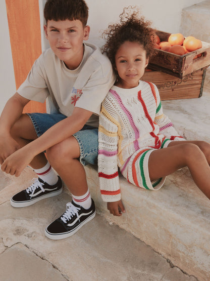 Dsiney Kidz - Rainbow Knitted Top & Shorts Set (3-16yrs) image 6