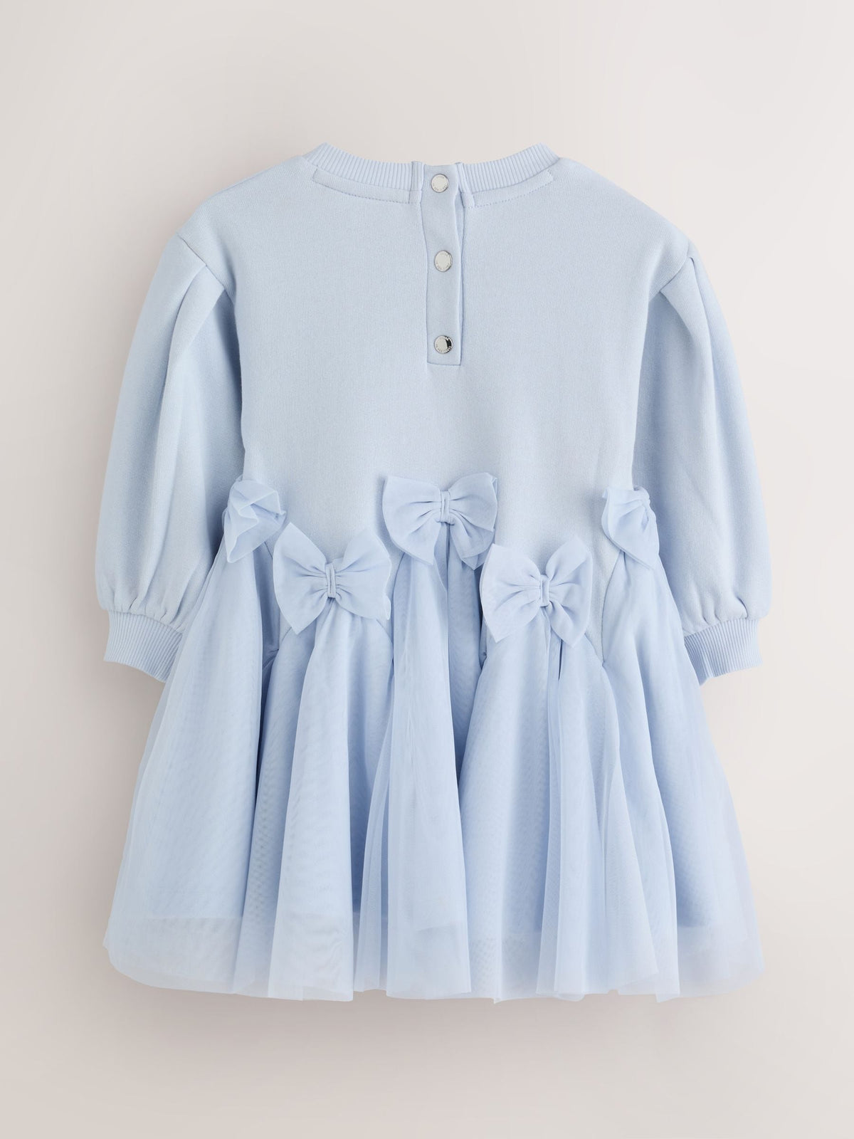 Baker by Ted Baker Blue Bow Mesh Godet Sweat Dress - image 10