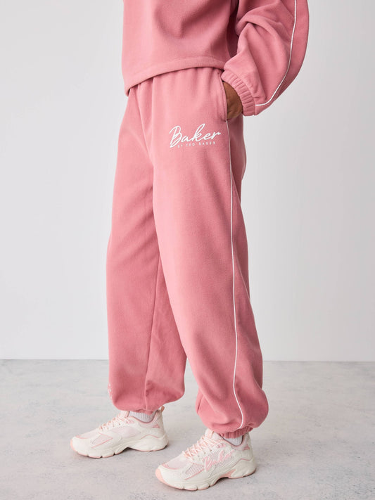 Baker by Ted Baker Pink Micro Fleece Funnel Neck Top & Jogger set - image 2