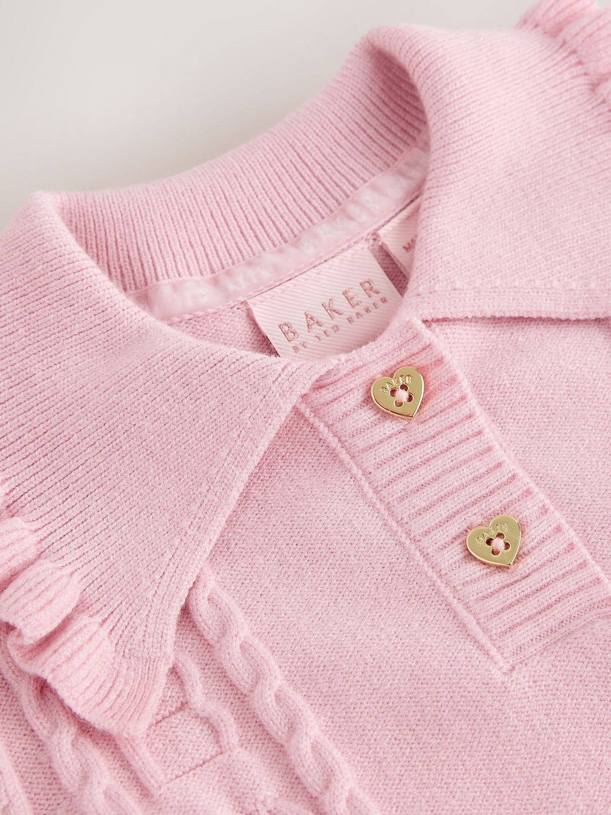 Baker by Ted Baker Pink 2 Piece Knitted Collar Top & Skirt Set - image 10