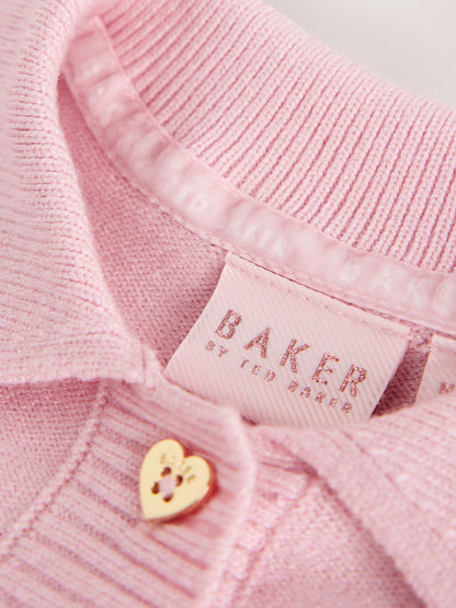 Baker by Ted Baker Pink 2 Piece Knitted Collar Top & Skirt Set - image 13
