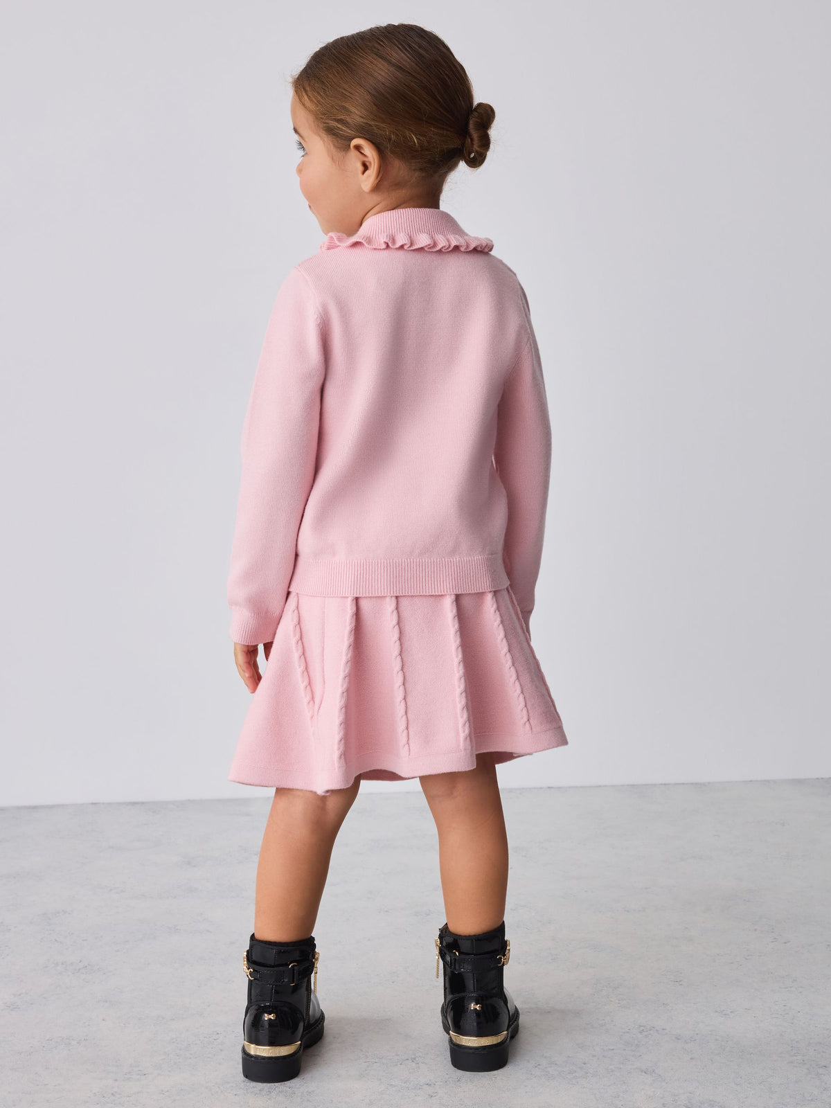 Baker by Ted Baker Pink 2 Piece Knitted Collar Top & Skirt Set - image 3