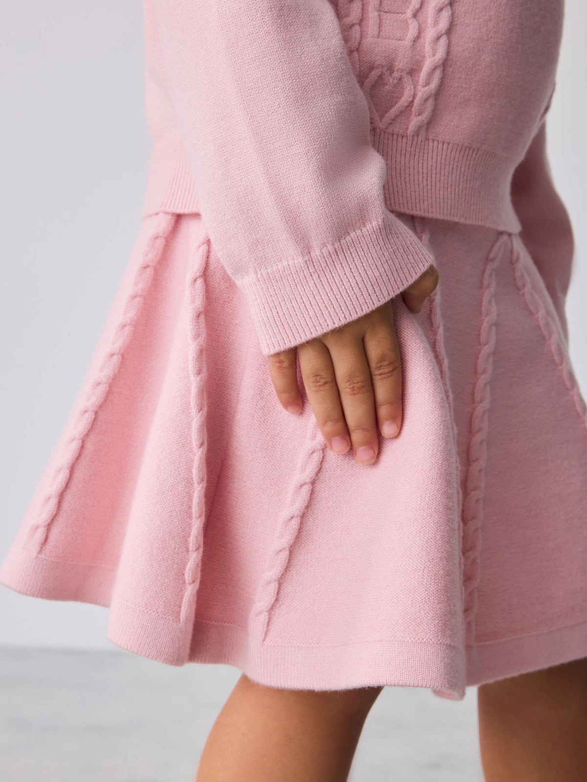 Baker by Ted Baker Pink 2 Piece Knitted Collar Top & Skirt Set - image 7