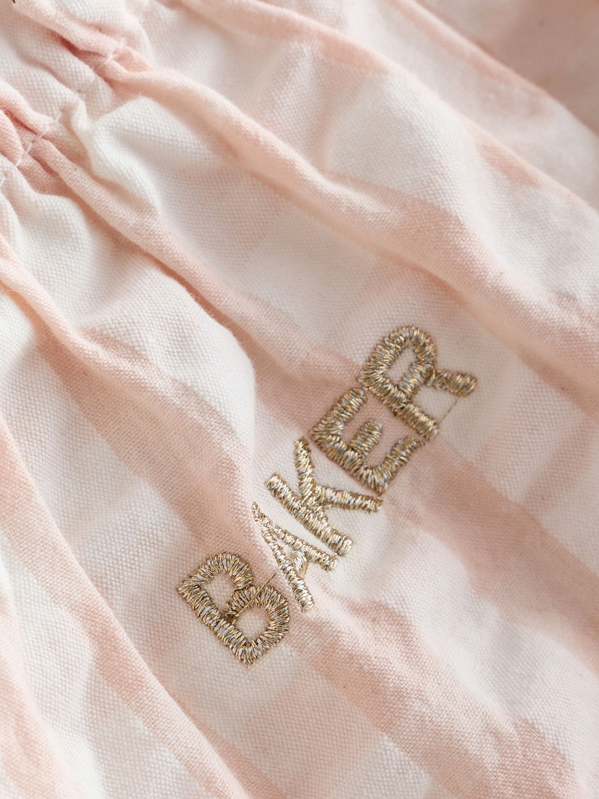 Baker by Ted Baker Pink/Cream 2 Piece Gingham Bow Sweat Top & Flare Leggings Set - image 9