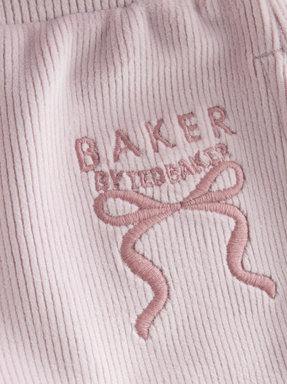 Baker by Ted Baker Lilac Purple Velour Rib Funnel Zip Through & Joggers Set 2 Piece - image 8