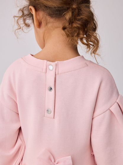 Baker by Ted Baker Pink Bow Mesh Godet Sweat Dress - image 5
