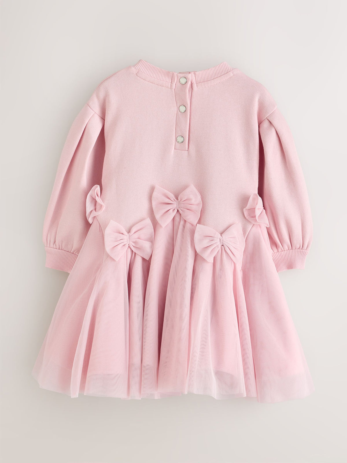 Baker by Ted Baker Pink Bow Mesh Godet Sweat Dress - image 8