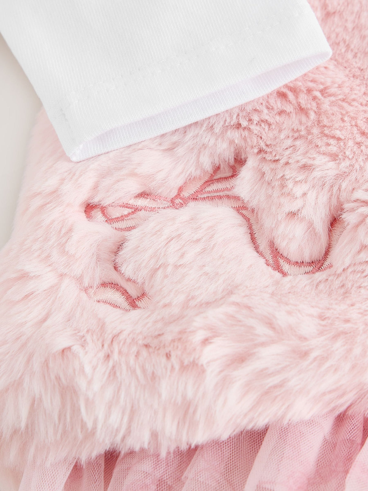 Baker by Ted Baker Pink 3 Piece Fur Gilet T-Shirt & Printed Leggings Set - image 10