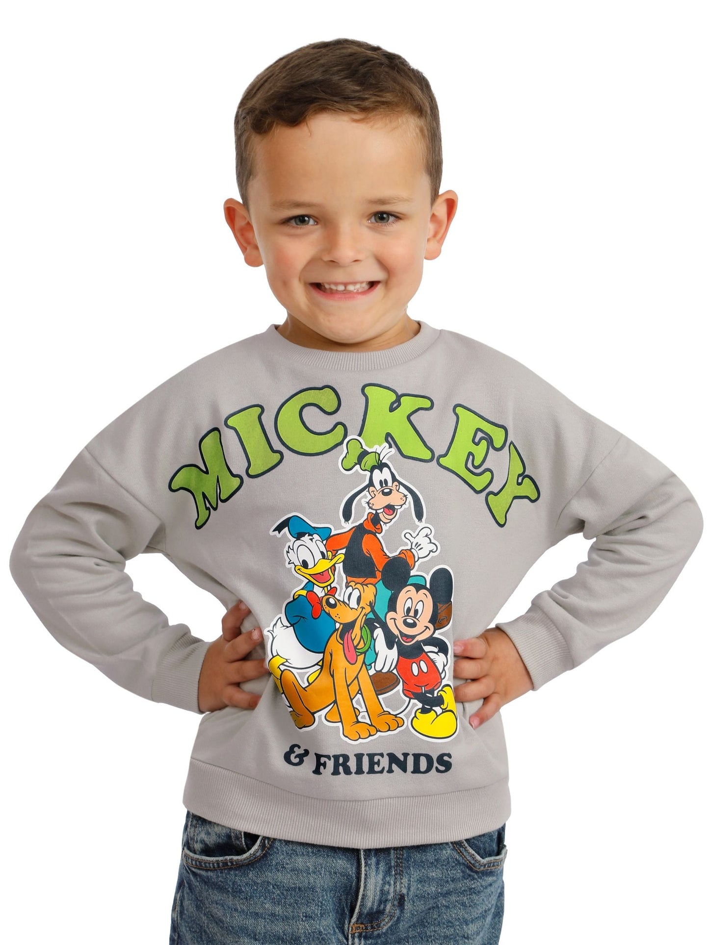Dsiney Kidz - Character Grey Mickey Mouse & Friends Sweatshirt image 3