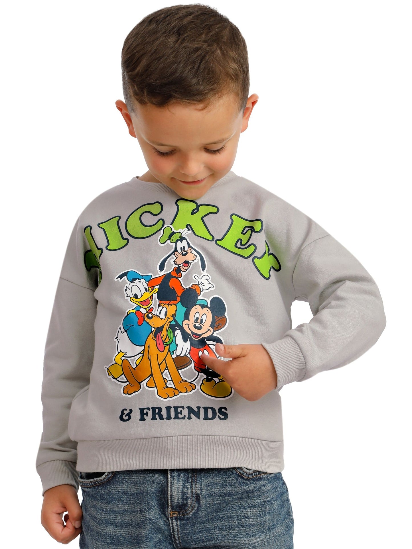 Dsiney Kidz - Character Grey Mickey Mouse & Friends Sweatshirt image 4