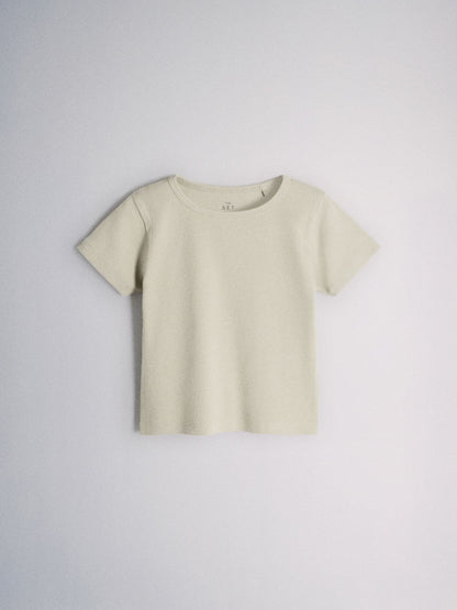 Dsiney Kidz - The Set 4 Pack Cropped Jersey Rib Short Sleeve T-Shirt Pink/Grey/Green/White image 2
