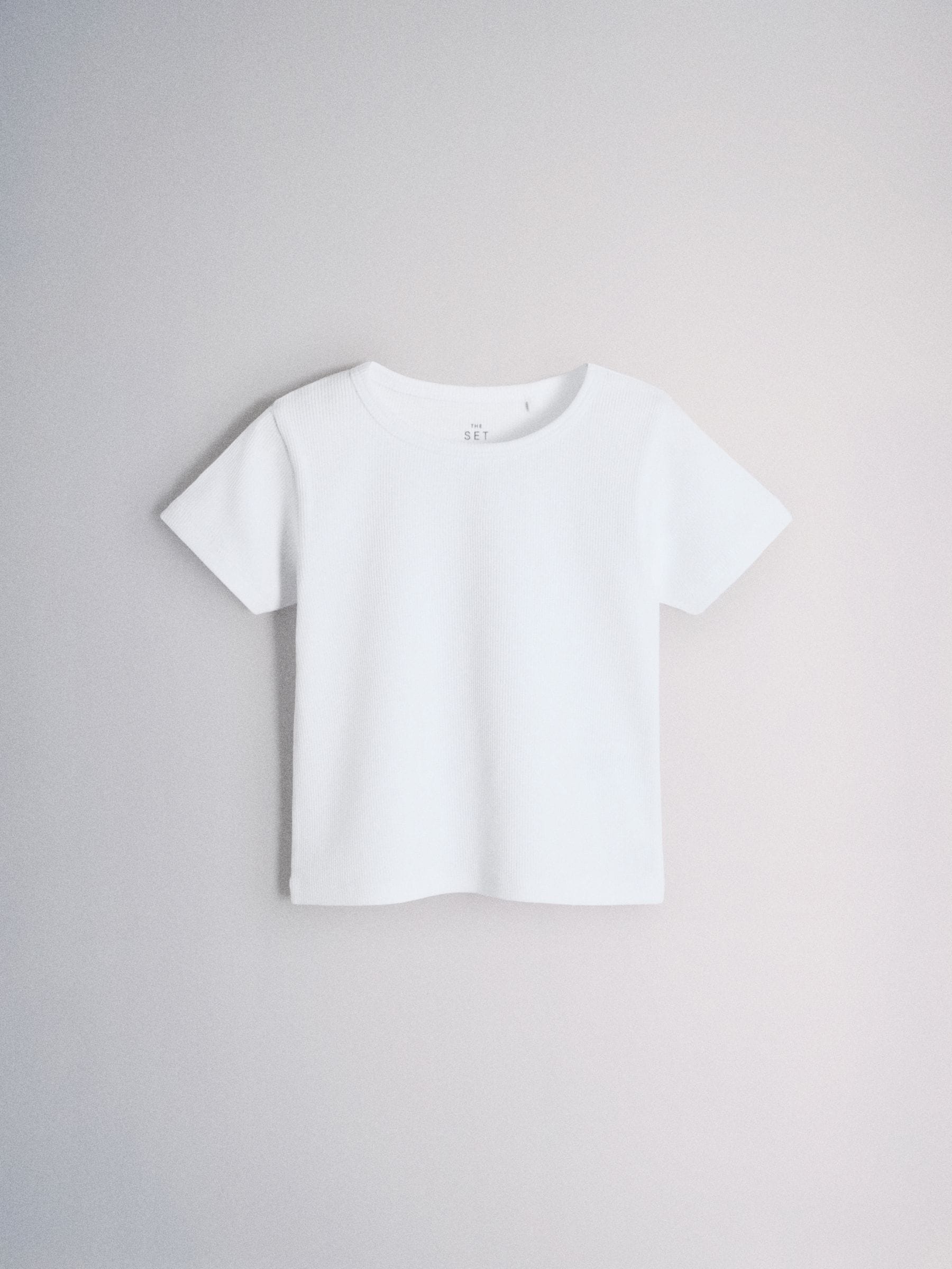 Dsiney Kidz - The Set 4 Pack Cropped Jersey Rib Short Sleeve T-Shirt Pink/Grey/Green/White image 3