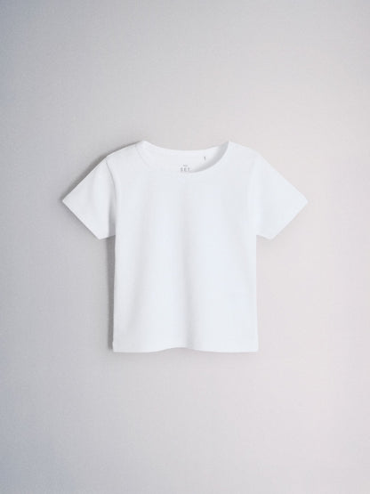 Dsiney Kidz - The Set 4 Pack Cropped Jersey Rib Short Sleeve T-Shirt Pink/Grey/Green/White image 3